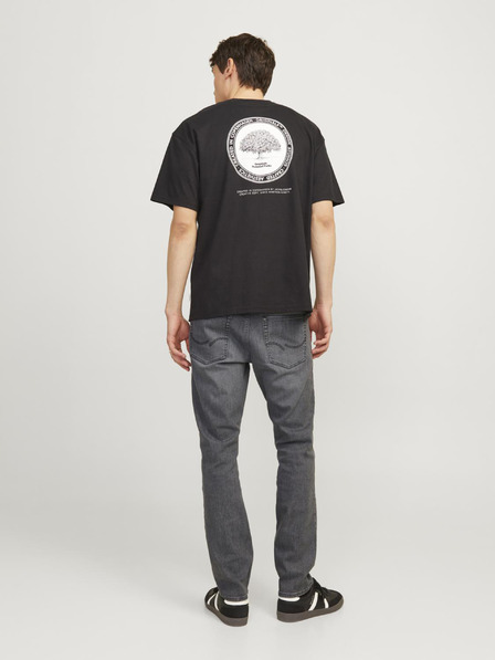 Jack & Jones Šedé pánské slim fit džíny Jack & Jones Glenn