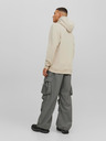 Jack & Jones Béžová pánská mikina s kapucí Jack & Jones Bradley