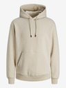 Jack & Jones Béžová pánská mikina s kapucí Jack & Jones Bradley