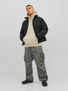 Jack & Jones Béžová pánská mikina s kapucí Jack & Jones Bradley