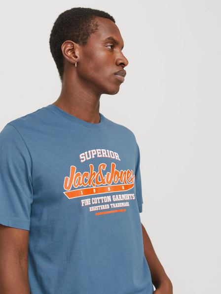 Jack & Jones Modré pánské tričko Jack & Jones Logo