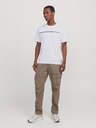 Jack & Jones Bílé pánské tričko Jack & Jones Fusion