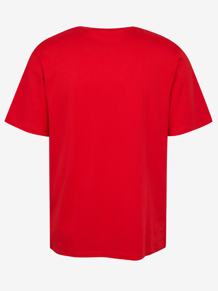 Jack & Jones Červené pánské tričko Jack & Jones