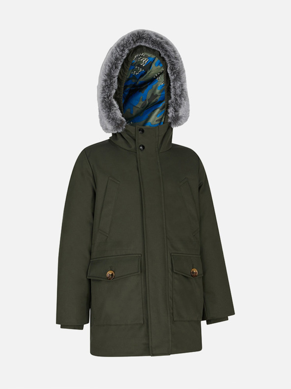 Geox Khaki chlapecká bunda Geox Norwolk