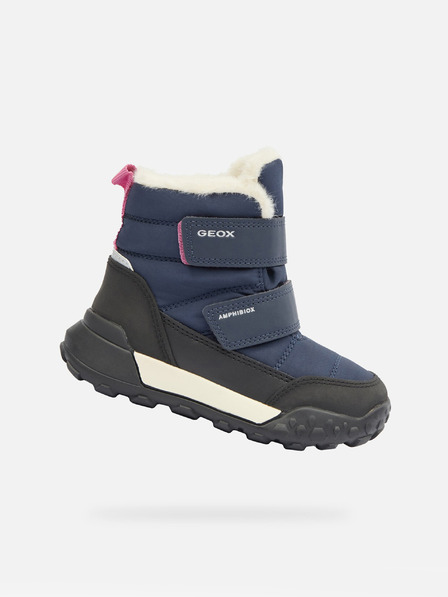 Geox Tmavě modrá dívčí zimní obuv Geox Trekkyup  B Ab