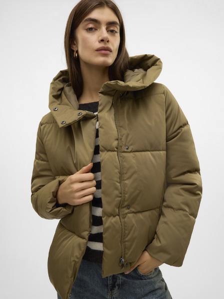 Vero Moda Khaki dámská zimní prošívaná bunda Vero Moda Stella