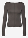 Vero Moda Hnědé dámské tričko Vero Moda Maggie