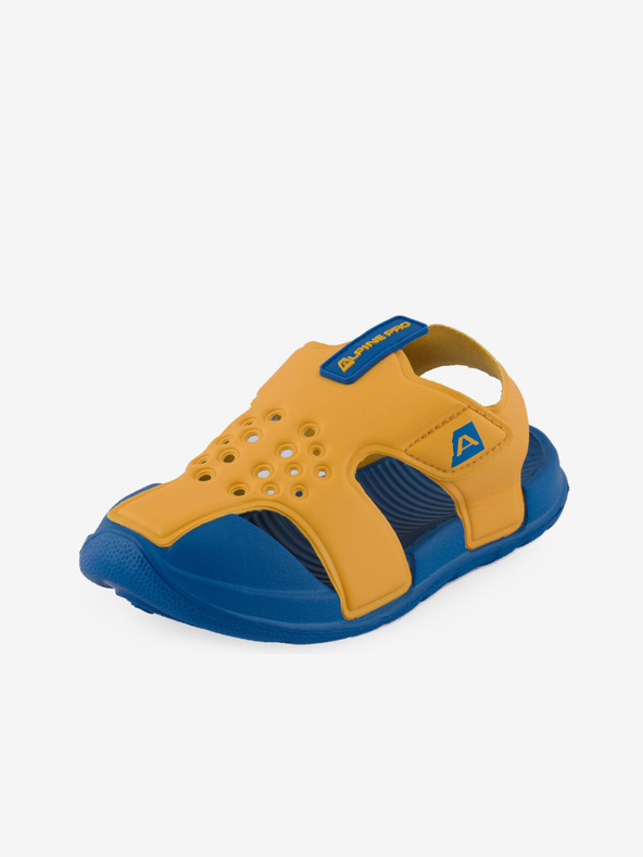 ALPINE PRO Modro-žlutá dětská letní obuv ALPINE PRO BREDO
