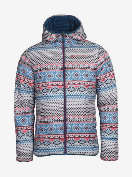 ALPINE PRO Pánská oboustranná bunda hi-therm ALPINE PRO MICHR modrá