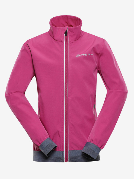 ALPINE PRO Růžová holčičí softshellová bunda ALPINE PRO TYCHO