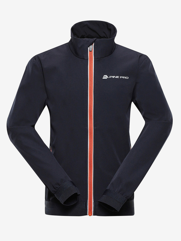 ALPINE PRO Oranžovo-modrá dětská softshellová bunda ALPINE PRO TYCHO