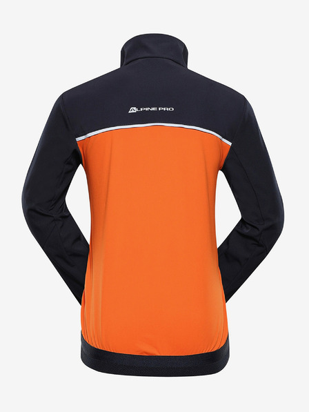 ALPINE PRO Oranžovo-modrá dětská softshellová bunda ALPINE PRO TYCHO