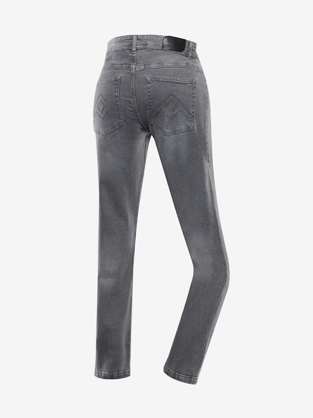 NAX Šedé pánské slim fit džíny NAX GERW