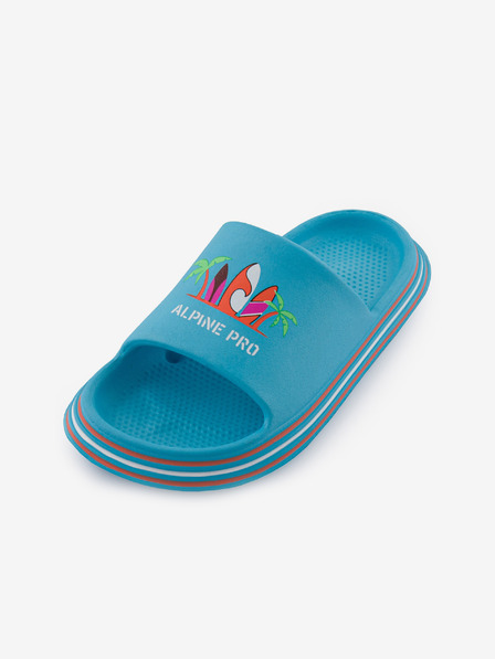 ALPINE PRO Modré dětské pantofle ALPINE PRO LARINO