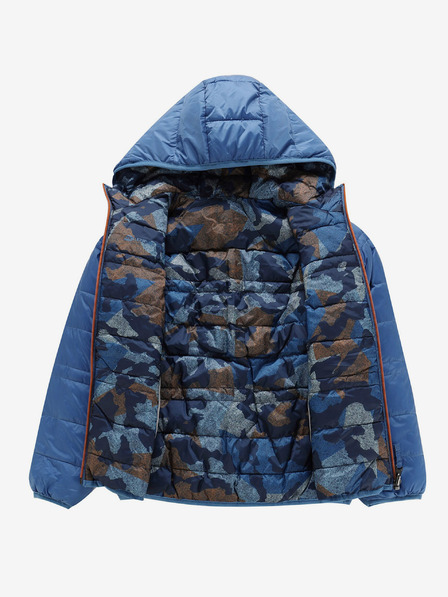 ALPINE PRO Modrá dětská oboustranná zimní bunda ALPINE PRO EROMO