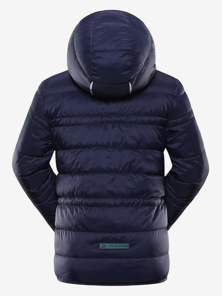 ALPINE PRO Khaki-modrá dětská oboustranná zimní bunda ALPINE PRO EROMO