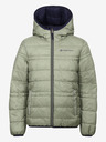 ALPINE PRO Khaki-modrá dětská oboustranná zimní bunda ALPINE PRO EROMO