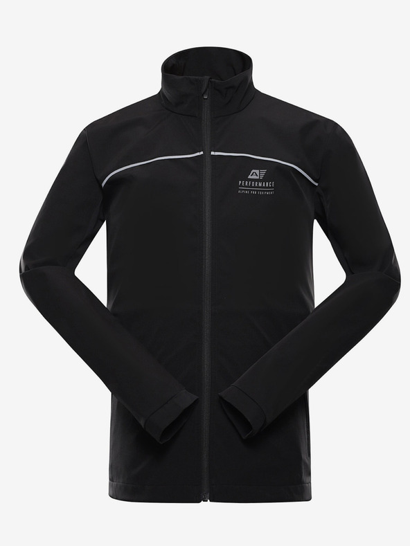 ALPINE PRO Černá pánská softshellová bunda ALPINE PRO Geroc