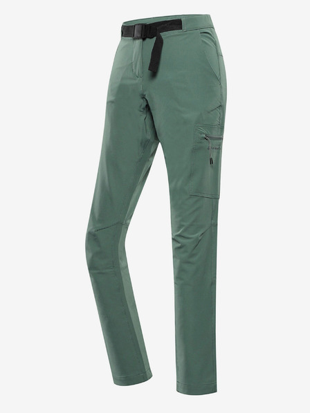 ALPINE PRO Zelené dámské outdoorové kalhoty ALPINE PRO Corba