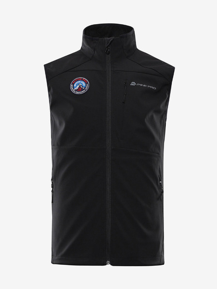 ALPINE PRO Černá pánská softshellová vesta ALPINE PRO WERS