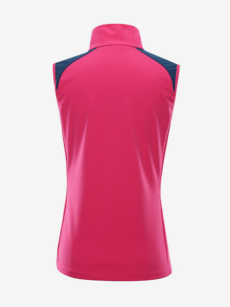 ALPINE PRO Tmavě růžová dámská softshellová vesta ALPINE PRO Wersa