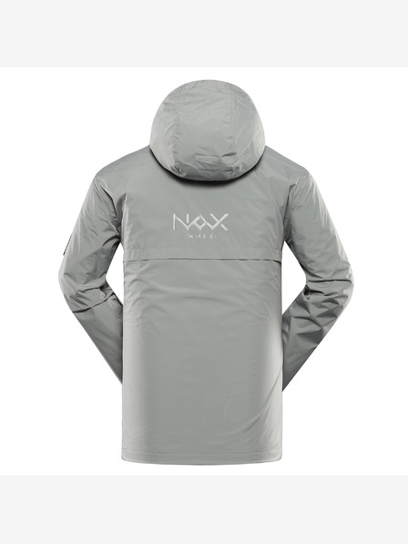 NAX Šedá pánská městská bunda s membránou NAX Feres