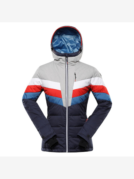 ALPINE PRO Dámská péřová lyžařská bunda s membránou ptx ALPINE PRO FEEDRA mood indigo