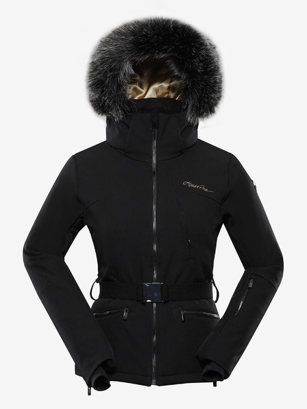 ALPINE PRO Dámská lyžařská softshellová bunda s membránou ALPINE PRO DOWELA black