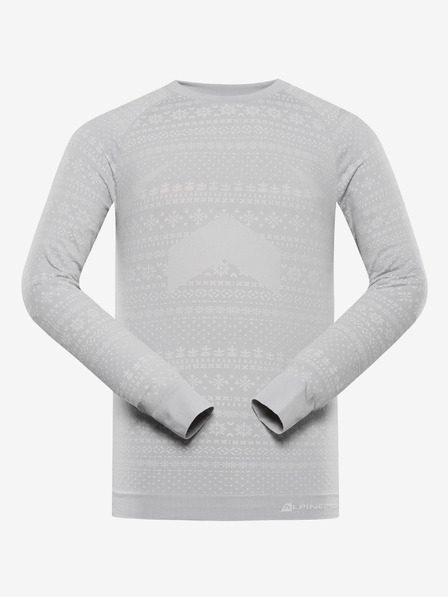 ALPINE PRO Pánské rychleschnoucí prádlo - triko ALPINE PRO AMBOS dk.true gray