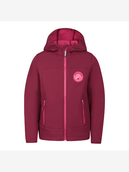 ALPINE PRO Dětská softshellová bunda s membránou ALPINE PRO OMANO anemone