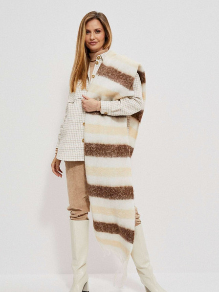 Moodo A wide scarf with stripes