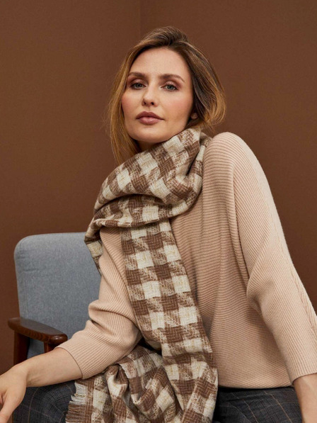 Moodo Checked scarf