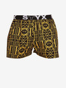 Styx Černo-žluté pánské trenýrky se sportovní gumou Styx art Gatsby