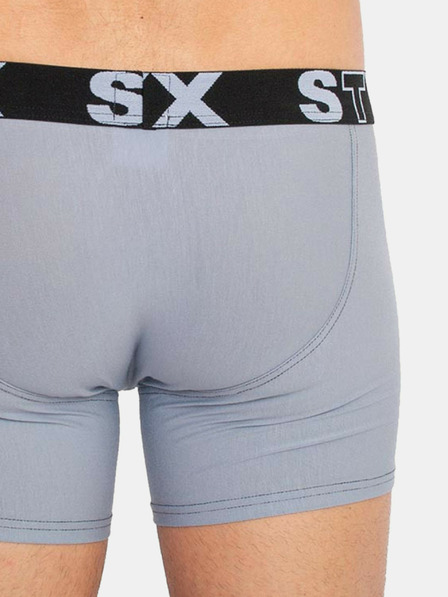 Styx Sada tří - pánské boxerky Styx long sportovní guma vícebarevné