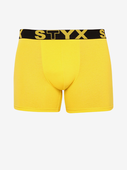 Styx Žluté pánské boxerky Styx Long
