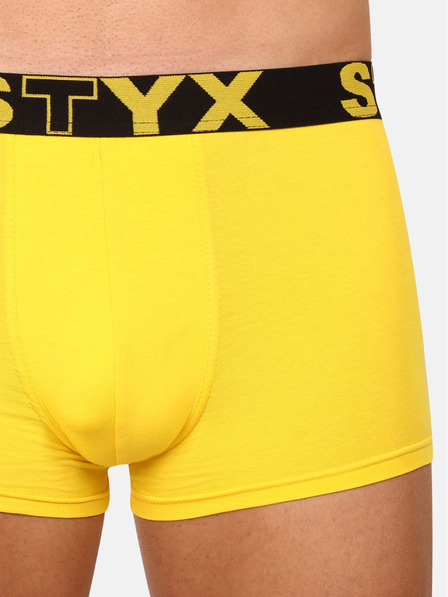 Styx Žluté pánské boxerky Styx
