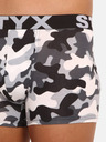 Styx Bílo-šedé pánské army boxerky Styx long art Maskáč