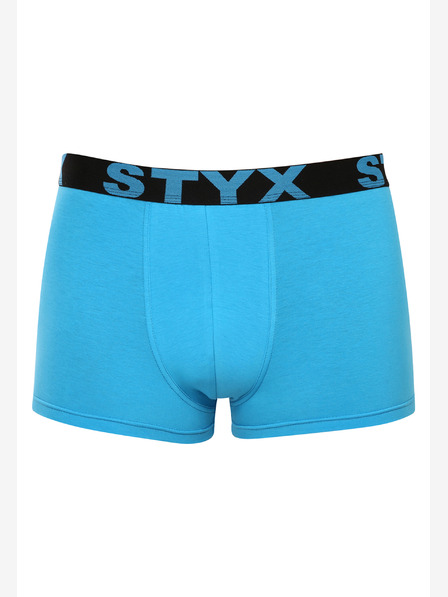 Styx Pánské boxerky Styx sportovní guma světle modré