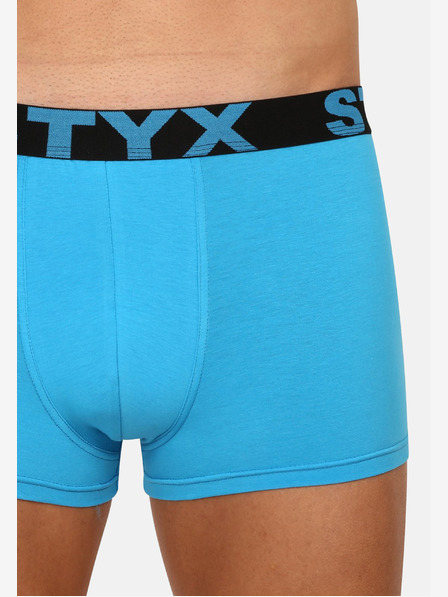 Styx Pánské boxerky Styx sportovní guma světle modré