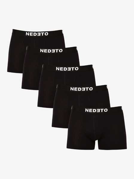 Nedeto Sada pěti pánských boxerek v černé barvě Nedeto
