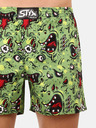 Styx Zelené pánské vzorované trenýrky Styx premium art Zombie