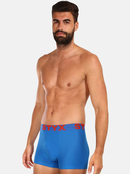 Styx Modré pánské boxerky Styx