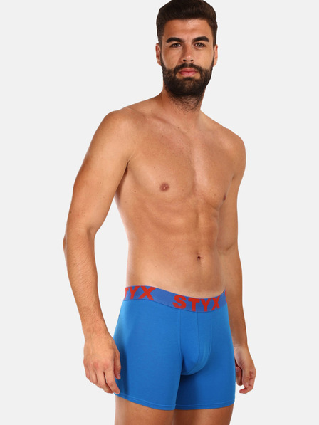 Styx Modré pánské boxerky Styx