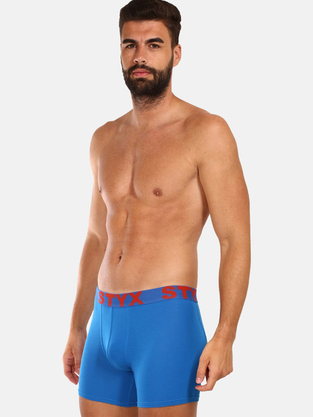 Styx Modré pánské boxerky Styx