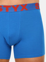 Styx Sada tří pánských boxerek v bílé, modré a šedé barvě Styx