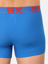 Styx Sada tří pánských boxerek v šedé, bílé a modré barvě Styx