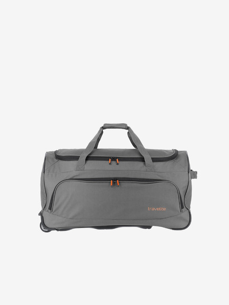 Travelite Šedá cestovní taška Travelite Basics Fresh Wheeled Duffle