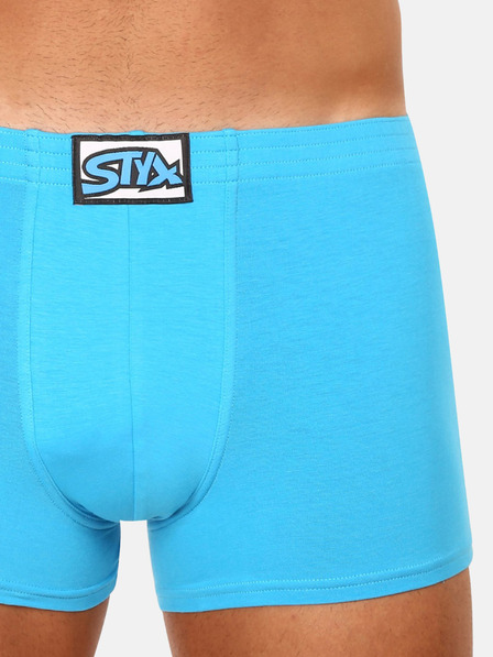 Styx Světle modré pánské boxerky Styx
