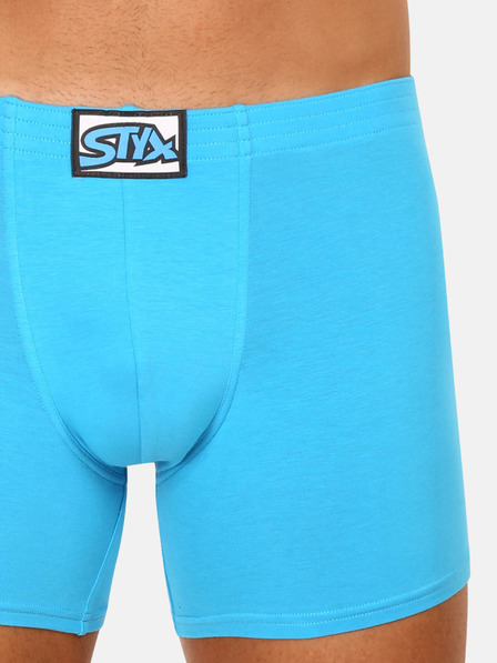 Styx Světle modré pánské boxerky Styx