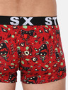 Styx Červené pánské vzorované boxerky Styx Zombie